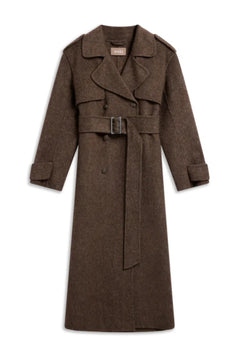 Yua Coat - Dark Brown