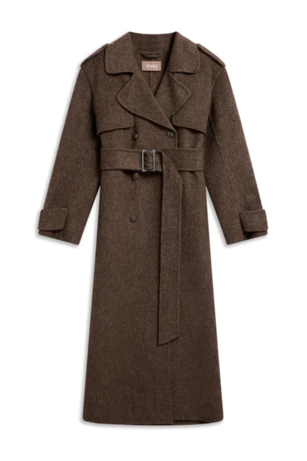 Yua Coat - Dark Brown