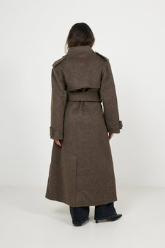 Yua Coat - Dark Brown