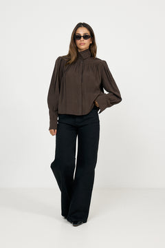 Tanya Blouse - Brown
