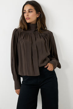 Tanya Blouse - Brown