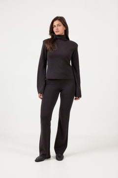 Poneh Merino Sweater - Dark Brown