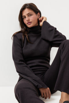 Poneh Merino Sweater - Dark Brown