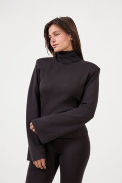 Poneh Merino Sweater - Dark Brown