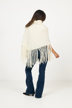 Nikola Chunky Poncho - Bright White