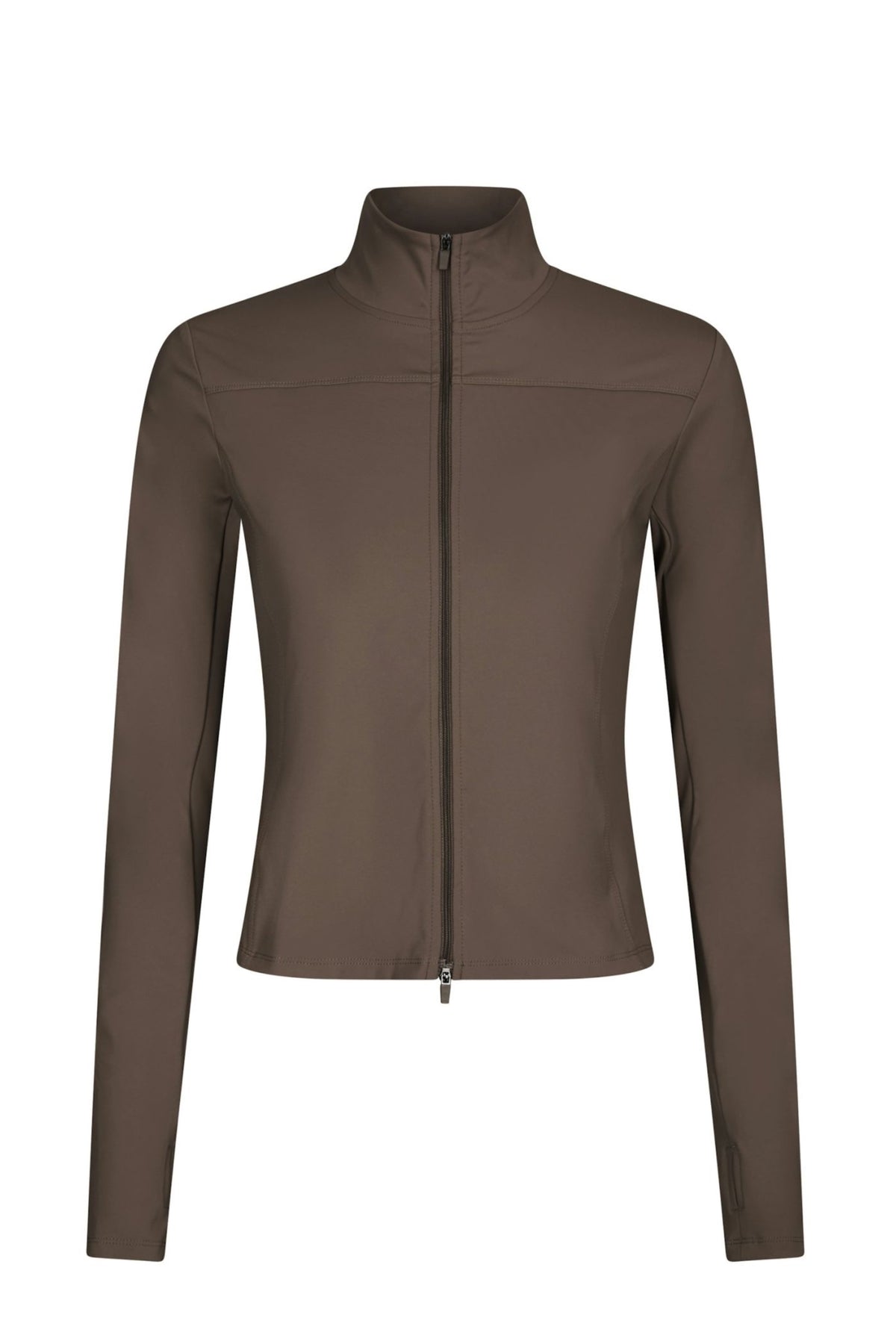 Nolana Zip Blouse - Mushroom