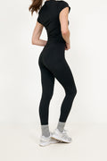 Sabina Wrap Leggings - Black