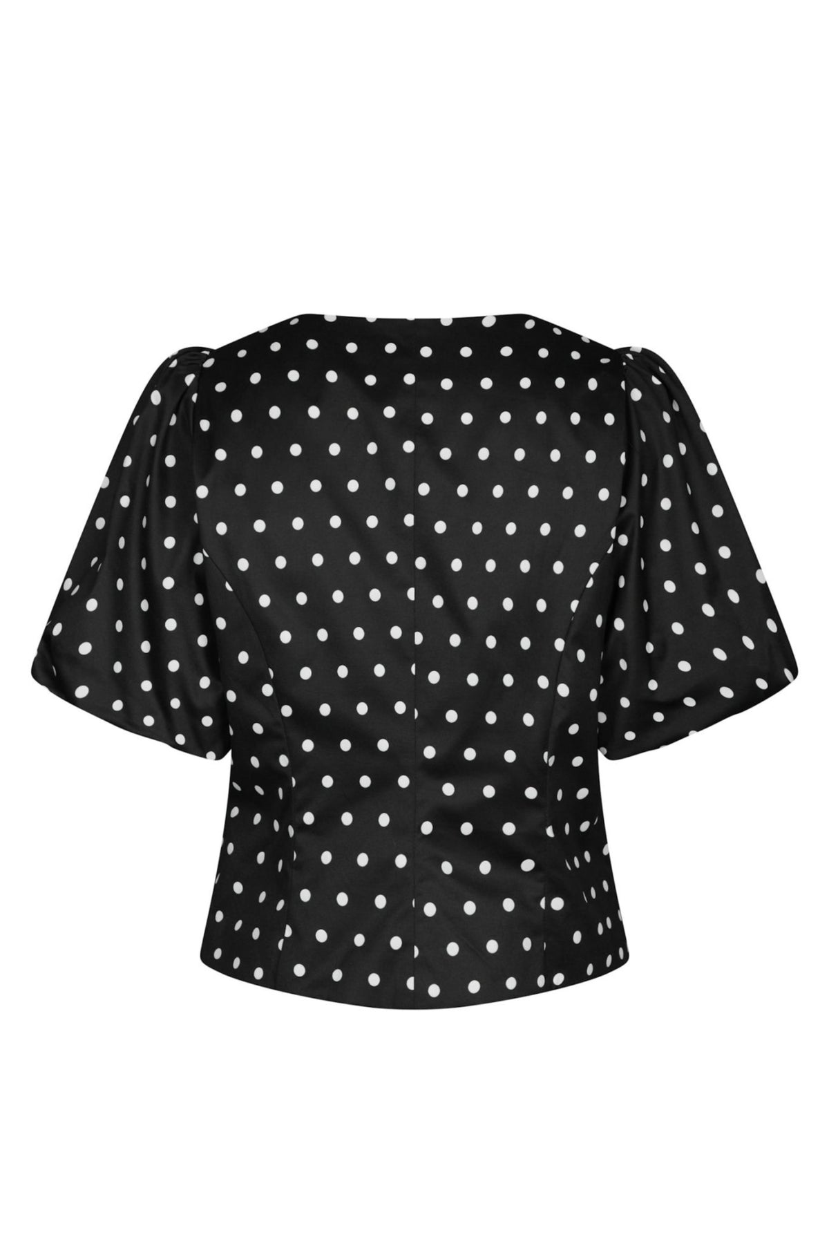 Anela Dot Blouse - Black