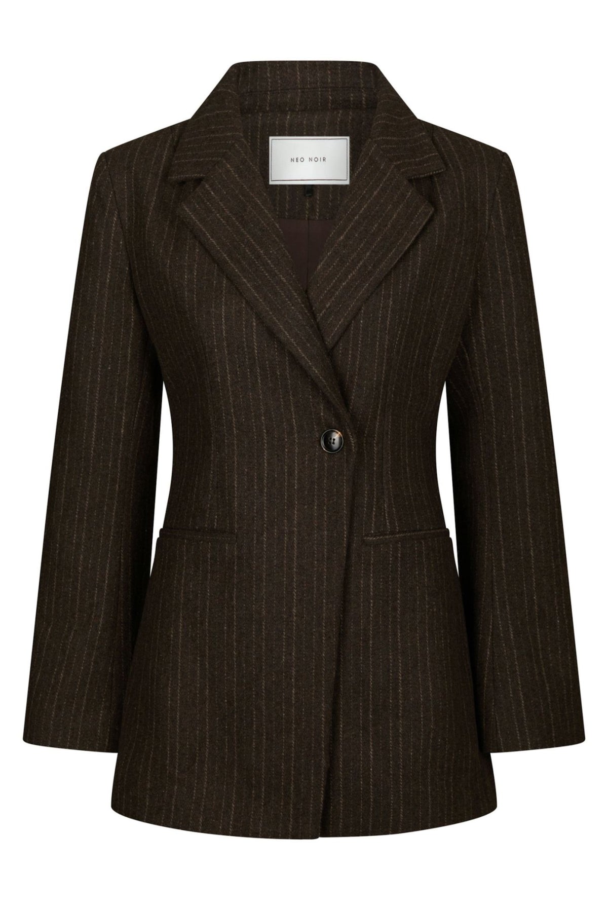 Bowie Stripe Blazer - Brown