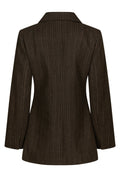 Bowie Stripe Blazer - Brown