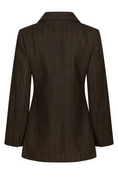 Bowie Stripe Blazer - Brown