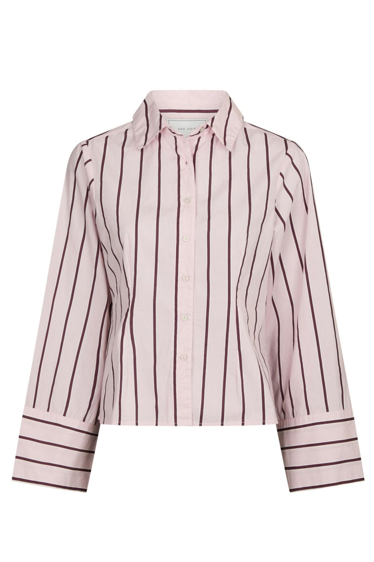 Rosa Wide Stripe Shirt - Light Pink