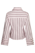 Rosa Wide Stripe Shirt - Light Pink