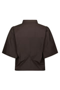 Ismara Solid Shirt - Dark Brown