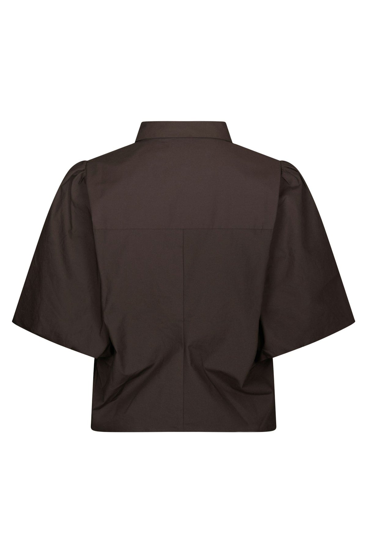 Ismara Solid Shirt - Dark Brown