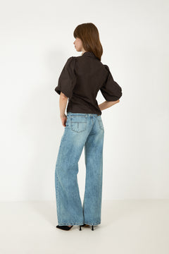 Ismara Solid Shirt - Dark Brown