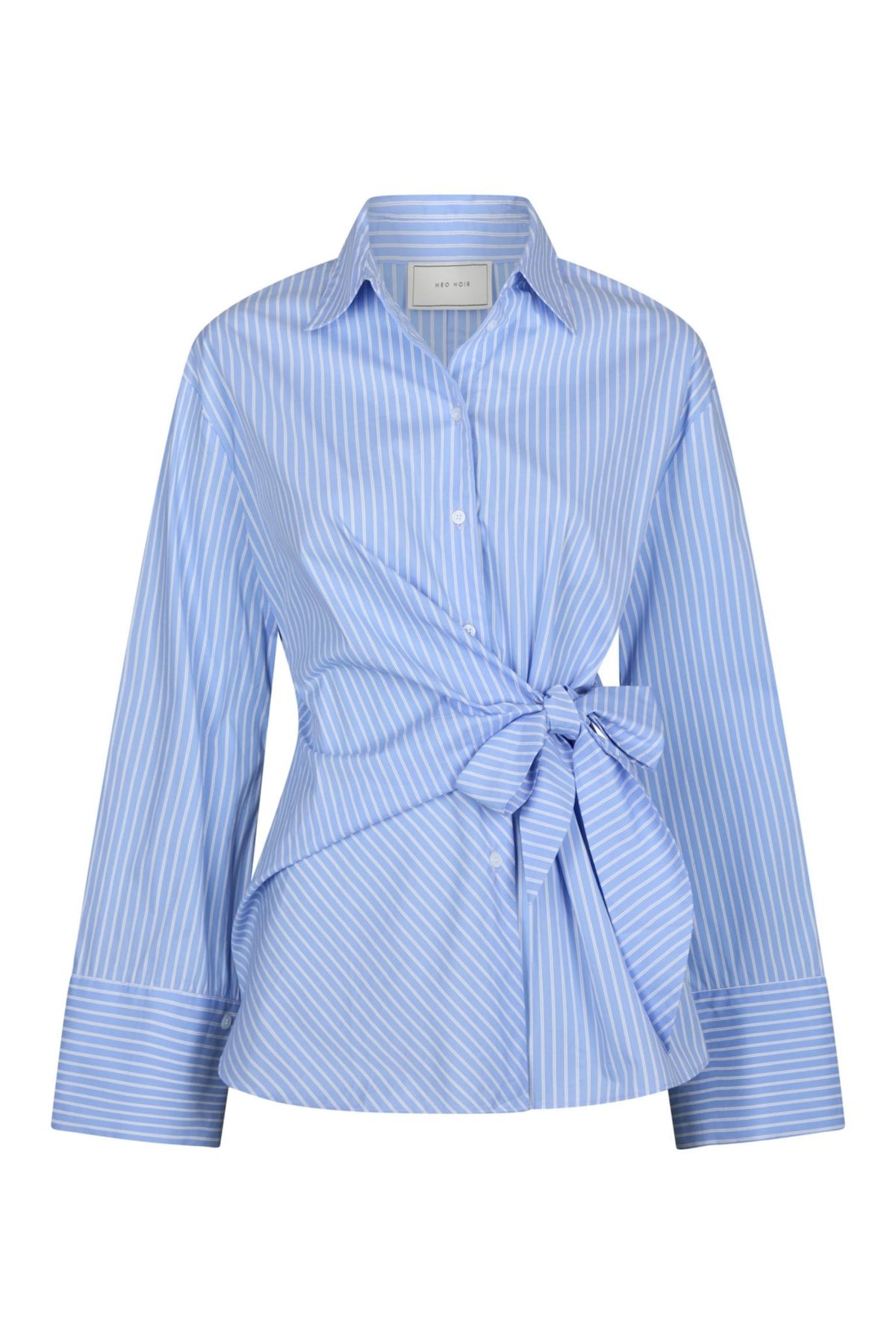 Helisa Stripe Shirt - Light Blue