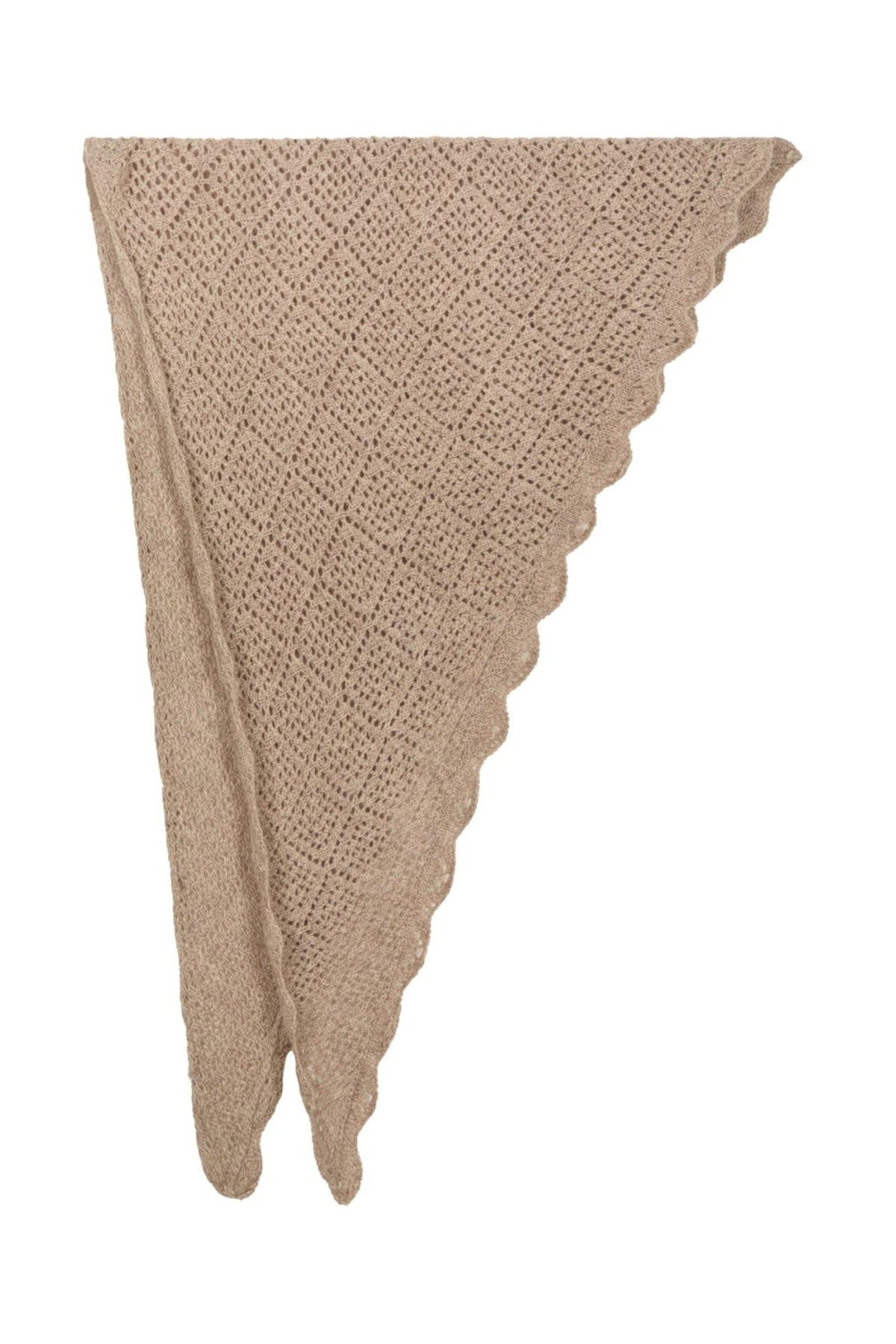 Misty Medium Pointelle Scarf - Beige Melange