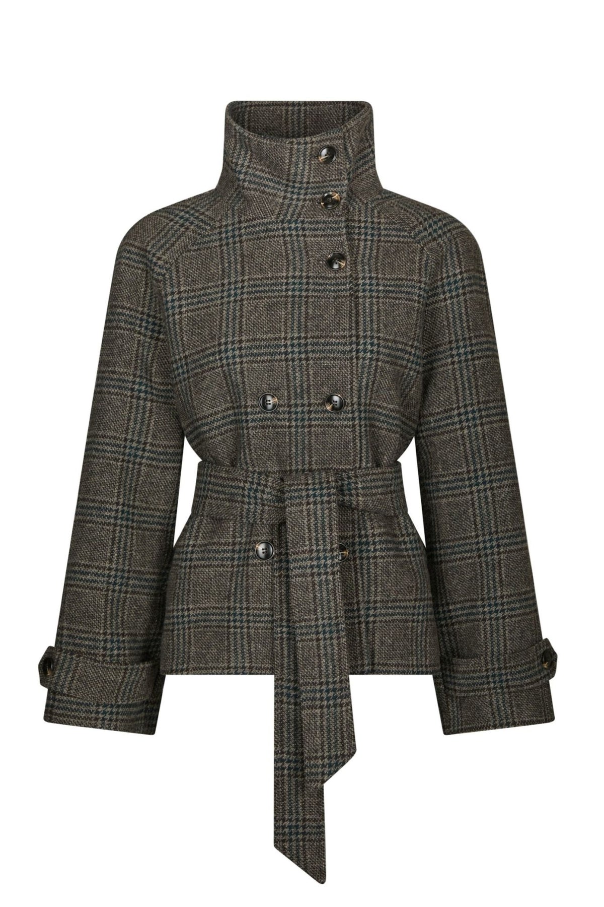 Munet Check Jacket - Dark Grey