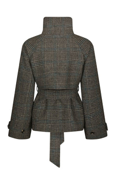 Munet Check Jacket - Dark Grey