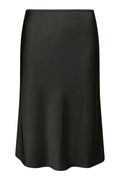 Mindie Heavy Sateen Skirt - Black