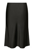 Mindie Heavy Sateen Skirt - Black