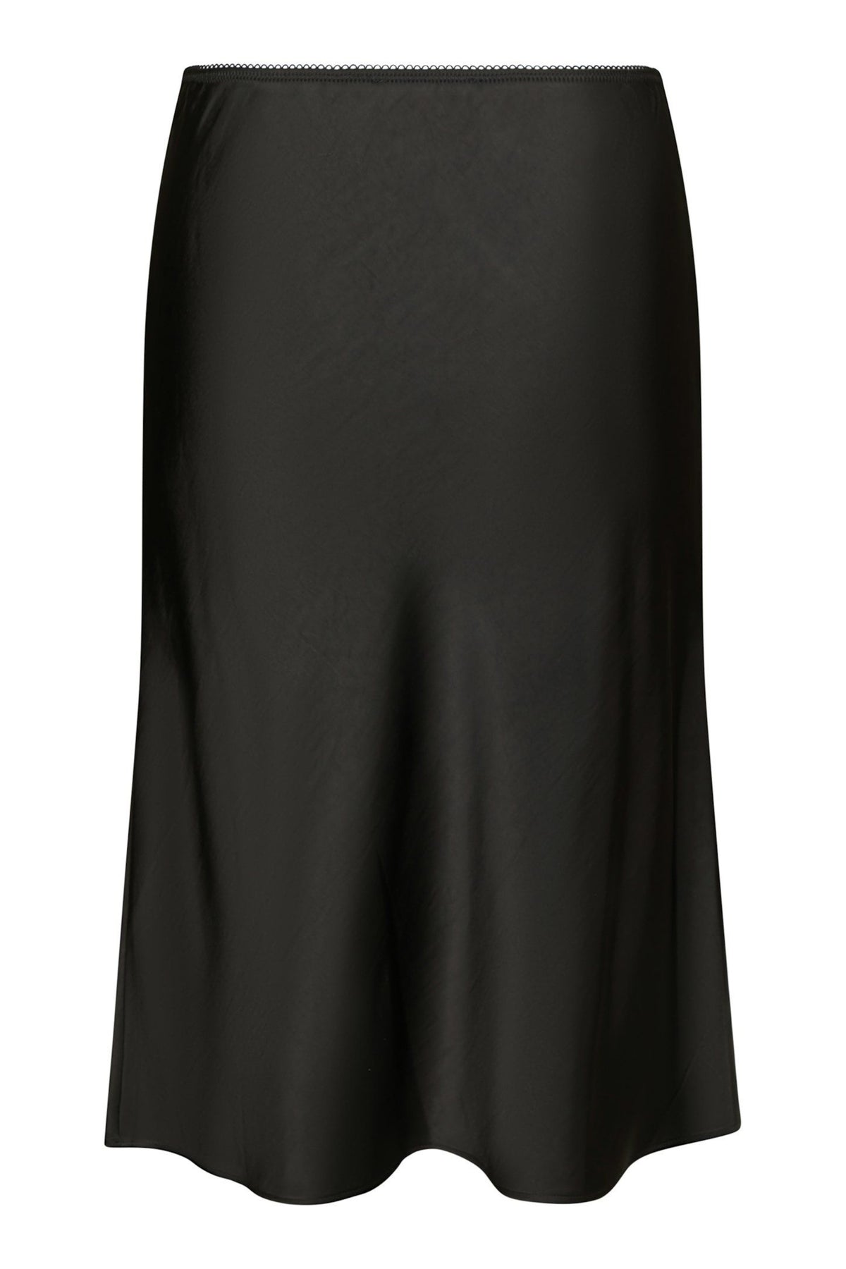 Mindie Heavy Sateen Skirt - Black