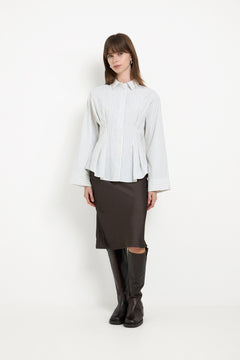 Lytra Double Stripe Shirt - White Stripe