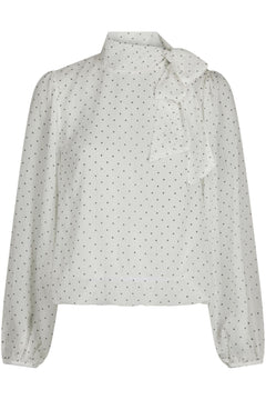 Dorellie Dot Blouse - Off White