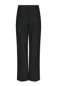 Nathalie Slim Pinstripe Pants - Dark Navy