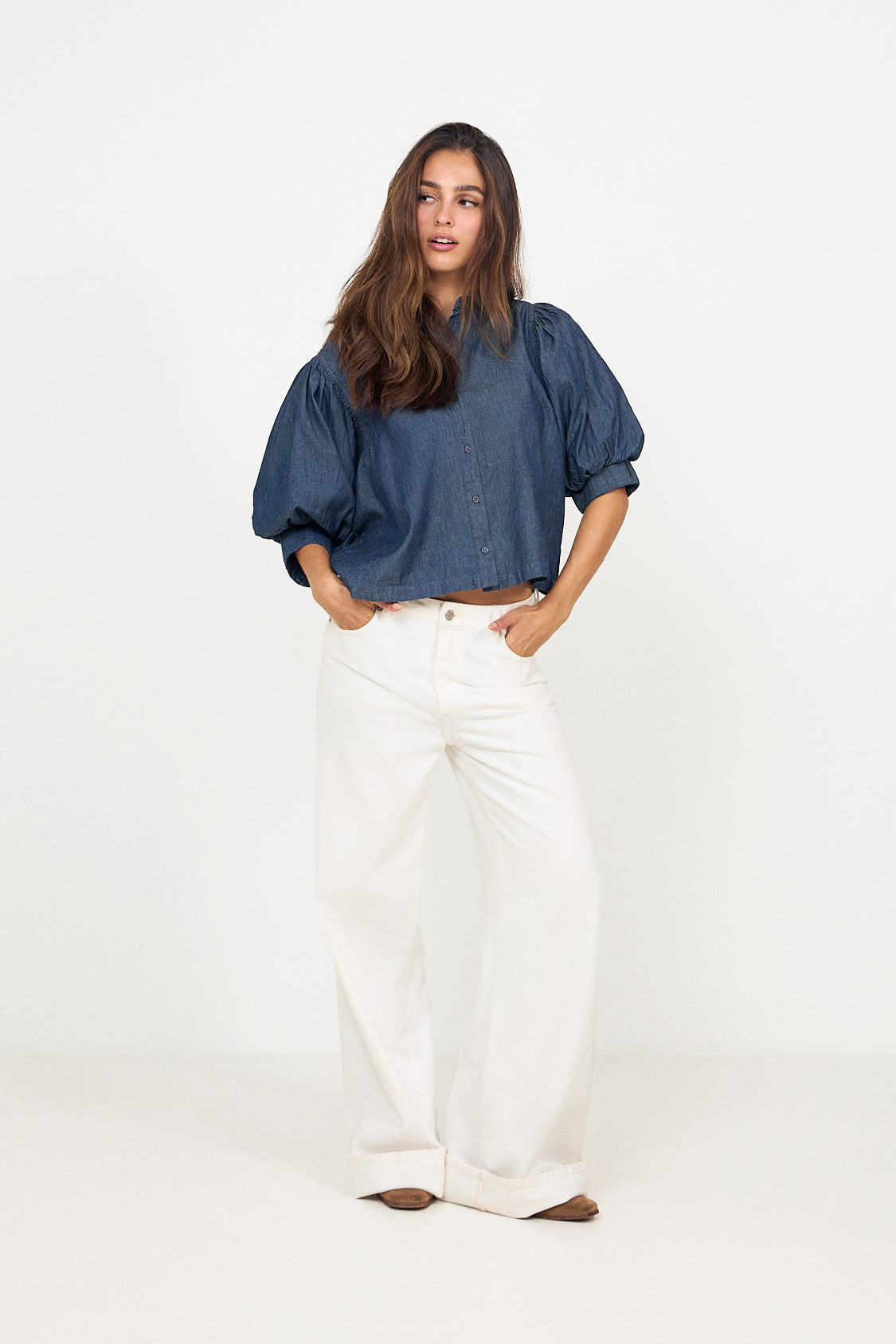Etta Denim Shirt - Blue