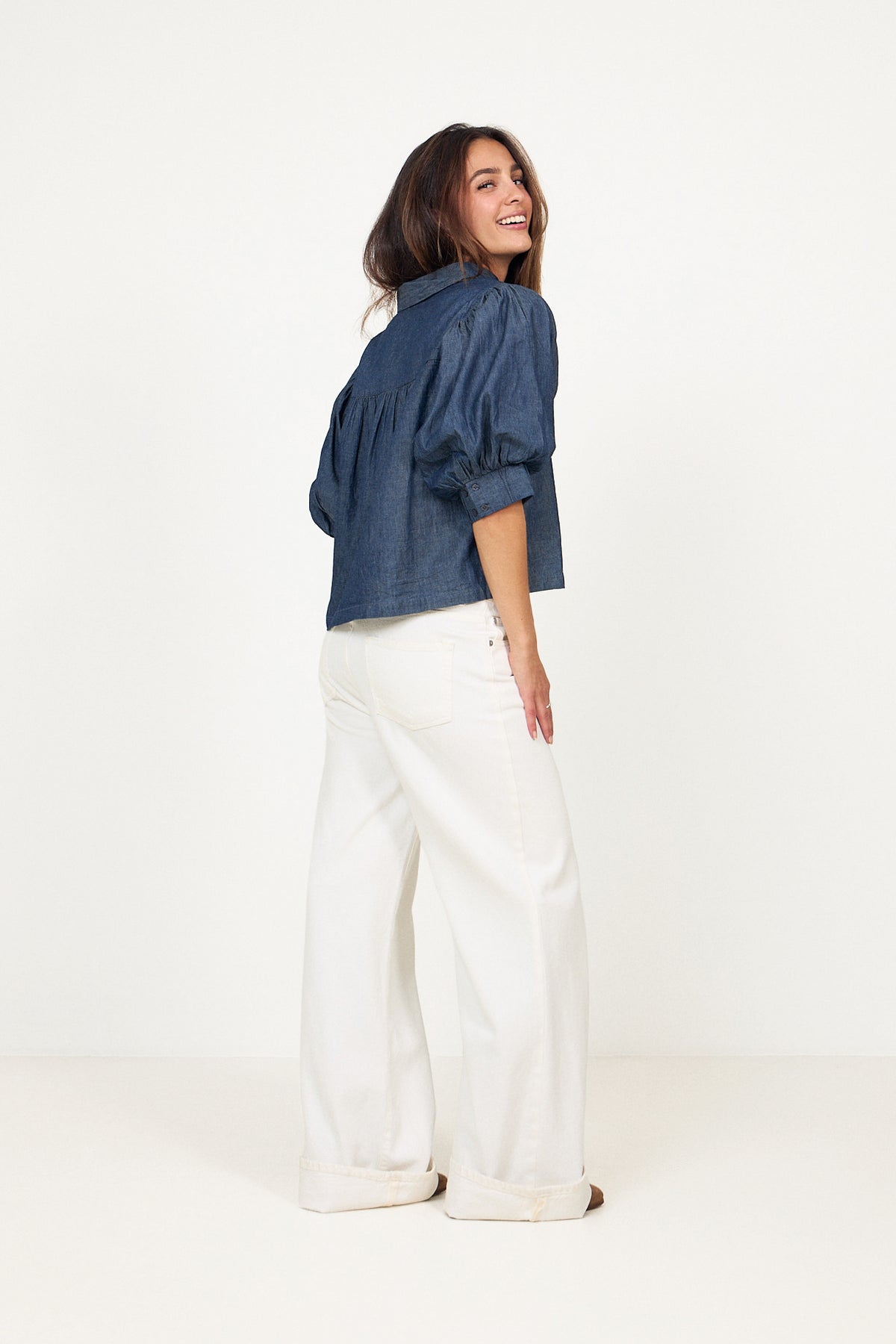 Etta Denim Shirt - Blue