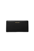 Bryant Large Pebbled Leather Snap-Front Wallet - Black