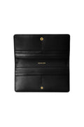 Bryant Large Pebbled Leather Snap-Front Wallet - Black