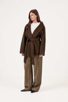 Houston Coat Midi - Chestnut
