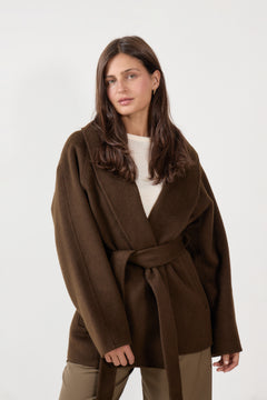 Houston Coat Midi - Chestnut