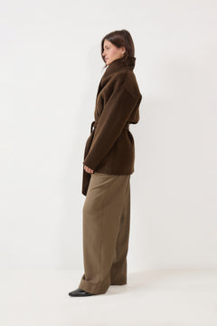 Houston Coat Midi - Chestnut