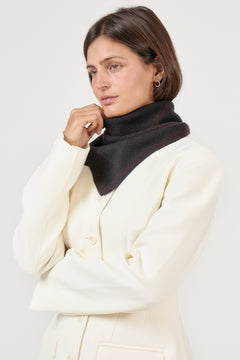 Triangle Scarf Small - Tobacco/Black