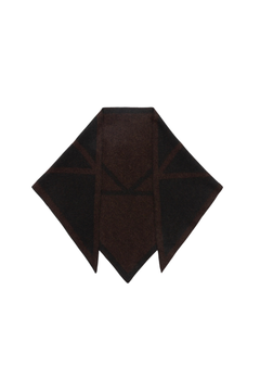 Triangle Scarf Small - Tobacco/Black