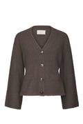 Pixie Knit Cardigan - Brown Melange