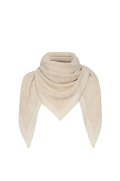 Triangle Scarf - Cream/Light Beige