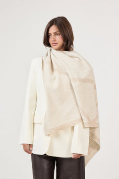 Triangle Scarf - Cream/Light Beige