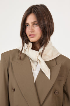 Triangle Scarf Small - Cream/Light Beige