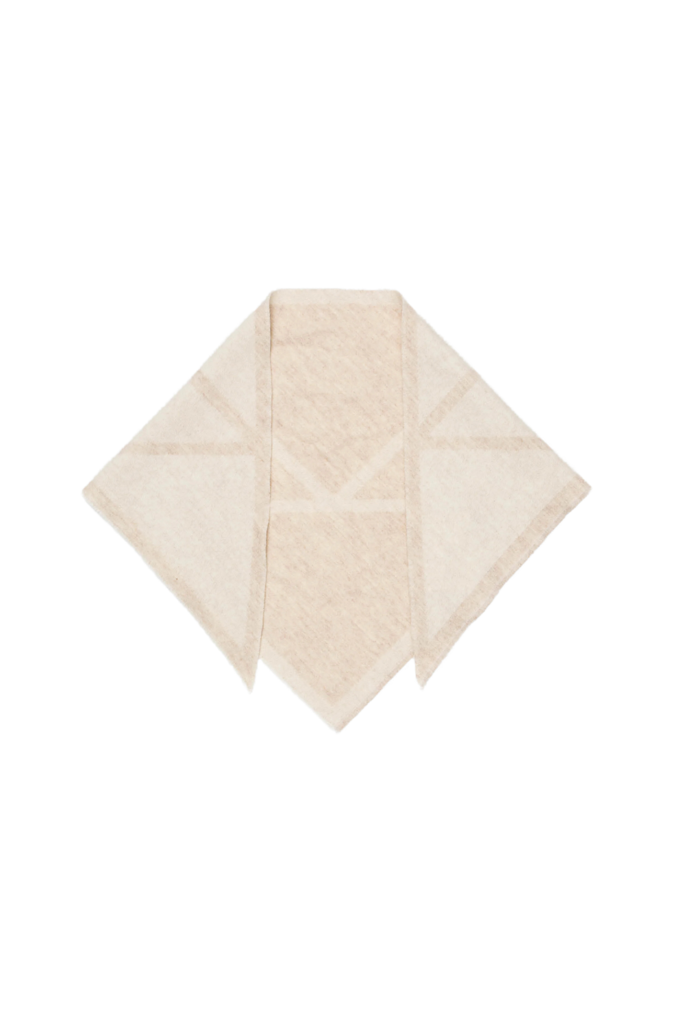 Triangelhalsduk Liten - Ljusbeige