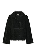 Castor Faux Fur Jacket - Black