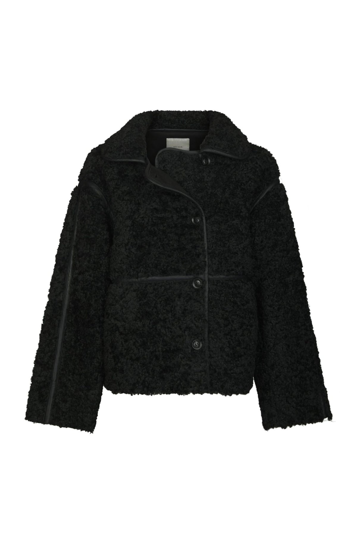 Castor Faux Fur Jacket - Black