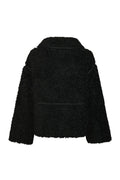 Castor Faux Fur Jacket - Black