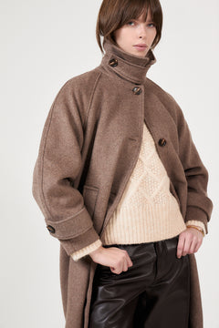 Keaton Wool Coat - Taupe