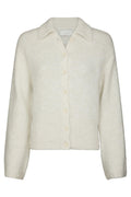 Ramera Fluffy Knit Cardigan - Off White