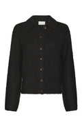 Ramera Fluffy Knit Cardigan - Dark Brown